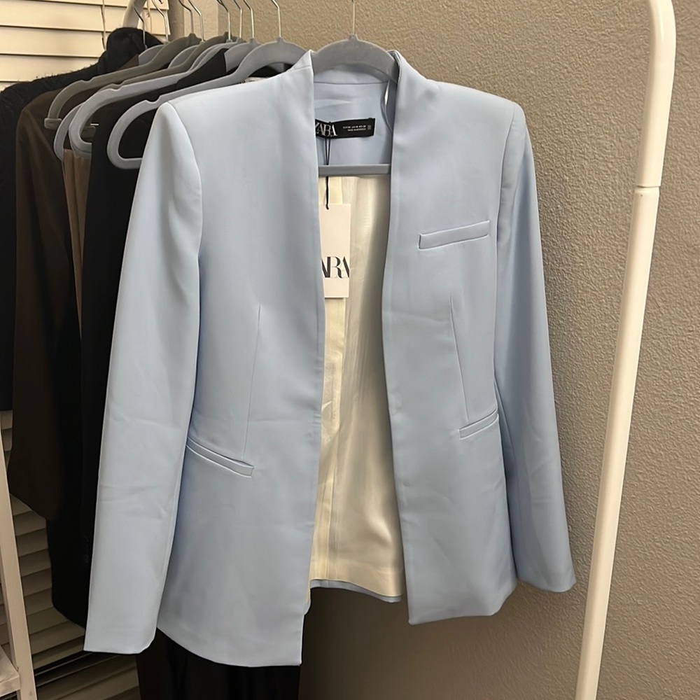 Zara Lapelless Blazer | XS | NWT 💘